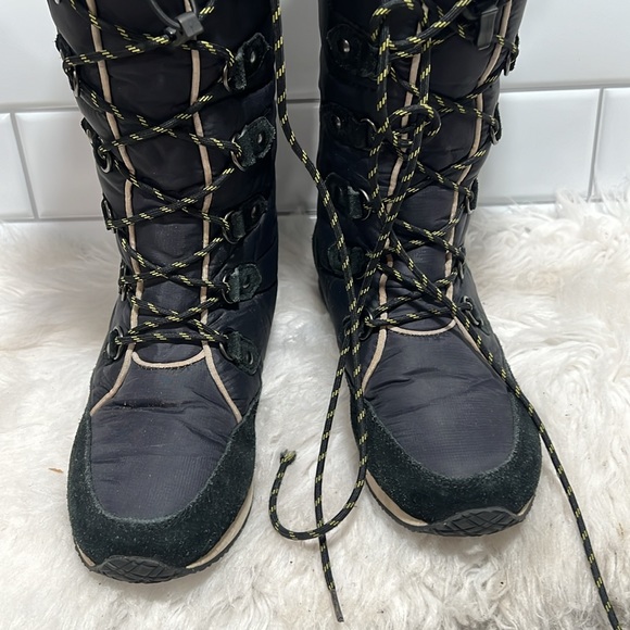 🔥🔥 L.L. Bean 284883 Carrabassett Fur Lace-Up Knee High Snow Boots Women Sz 6.5 - Picture 3 of 10